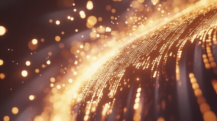 Golden Sparkles Abstract Background