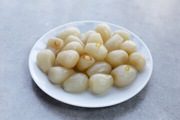 Pickled Scallion, Pickled Japanese leek bulbs
