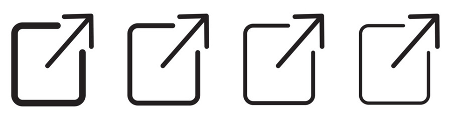  Web chain open link to attached website. External link icon vector sign.