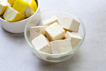 Soy tofu cubes, Tofu soy bean curd