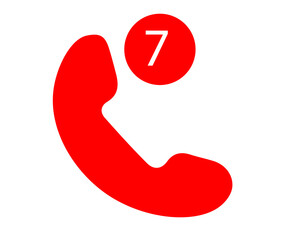 Missed call icon