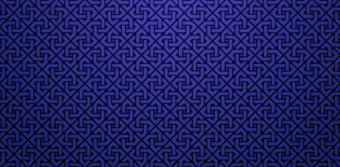 Seamless geometric pattern based on traditional islamic art dark blue colors background Great design for fabric, textile, cover, wrapping paper, backgrounds Fine linen, prints designs template element