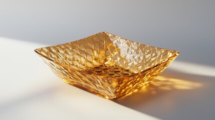 Obraz premium A radiant snack pack with intricate, glossy patterns, displayed on a pristine white surface.