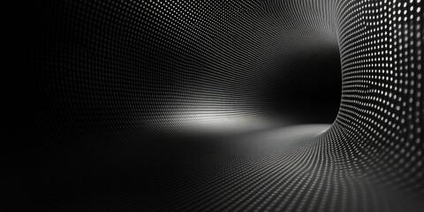 Abstract dark gray black blurred gradient background, illuminated patterns texture presentation slide, vibrant color transitions, Generative AI