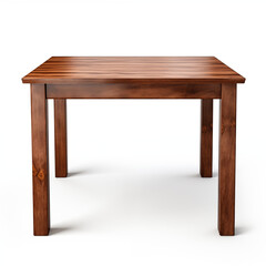 Rectangular Dark Brown Wooden Table Studio Shot