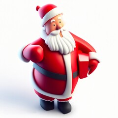 santa claus with a bag