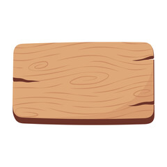 Wooden Sign Board Illustration. Isolated Vector in Cartoon Style