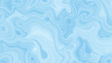 Abstract Swirling Light Blue Marble Texture Background Design