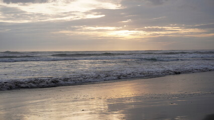 sunset view on the beach