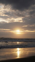 sunset view on the beach