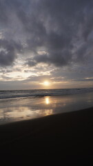 sunset view on the beach