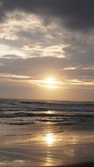 sunset view on the beach