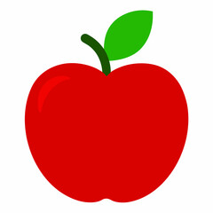 Apple icon vector on white background.