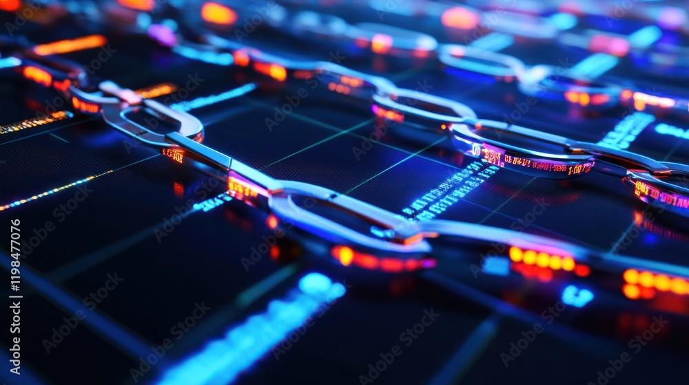 Aufkleber blockchain technology: a visual representation of digital security and decentralization