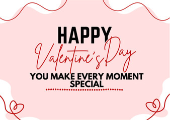 Happy Valentines Day Premium Vector Graphics