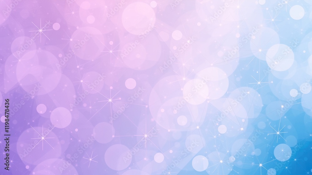Poster abstract pastel bokeh background with soft lights and glimmering stars