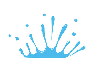 Water splashes, Water spray splash with drops