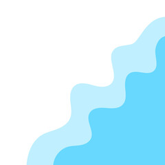 water wave corner abstract