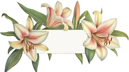 Obraz premium Lily, isolated on transparent background
