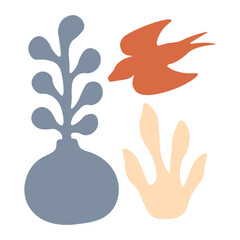 Abstract Matisse Shape. Flat Vector Illustration