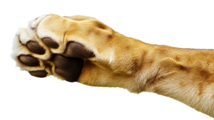 Lion paw, isolated on transparent background