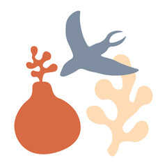 Abstract Matisse Shape. Flat Vector Illustration