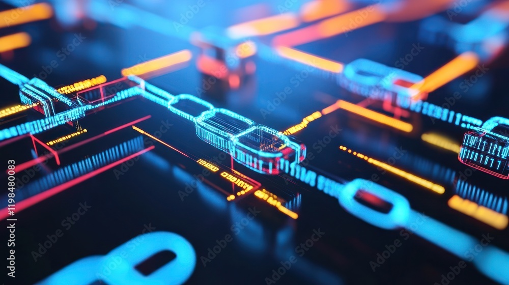 Poster abstract blockchain network: digital security and cryptographic connections