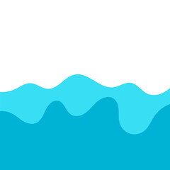 water wave footer abstract