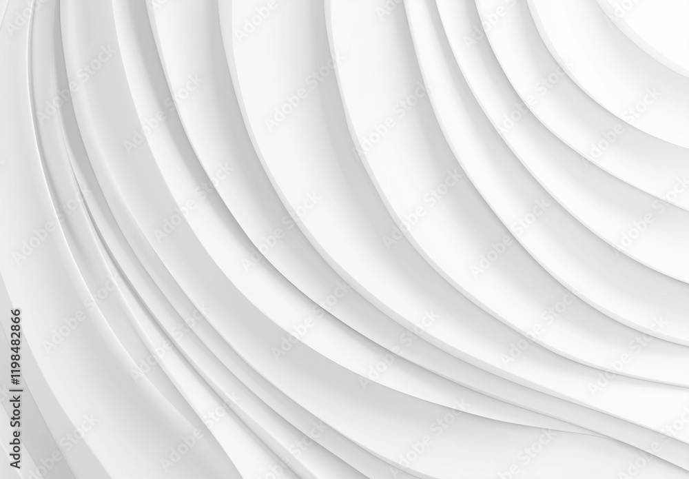 Poster white abstract background with curved lines and light gray texture for high-resolution design and ae