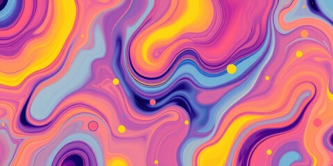 Obraz premium Abstract Swirling Hues A Vibrant, Colorful Marble Design