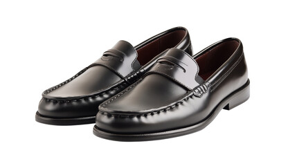 Naklejka premium Men's dress shoes, isolated on transparent background