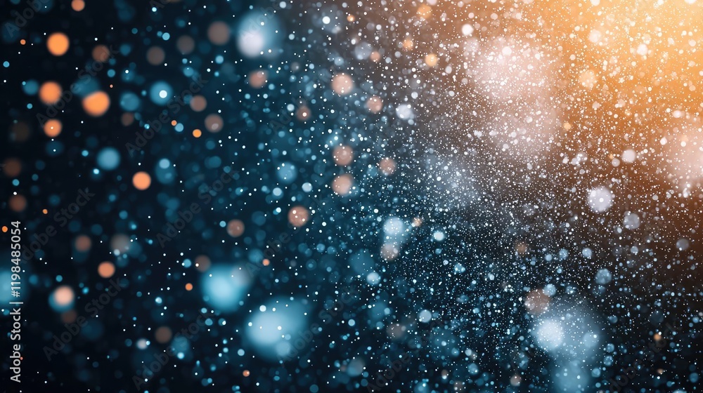 Poster dust pollution concept. a mesmerizing display of colorful bokeh lights in a dreamy background, perfe