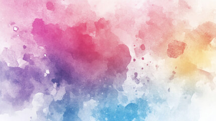 Fototapeta premium watercolor painting with abstract shapes, abstract background