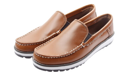 Naklejka premium Men's slip-on shoes, isolated on transparent background