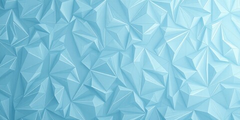 Fototapeta premium Abstract Light Blue Geometric Pattern Interlocking Triangular Facets for Modern Design