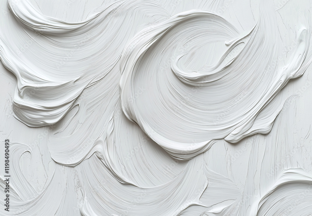 Aufkleber white abstract background with curved lines and light gray texture for high-resolution design and ae