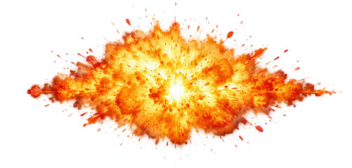 a fire explosion with smoke and sparks
