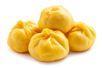 Close-up of Fresh, Golden-Yellow Jackfruit Balls