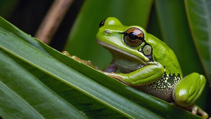 Scientist Studying Ha swell&rsquo;s Frog let in Its Natural Habitat