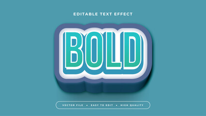 Obraz premium bold editable text effect 3d gradient typography design