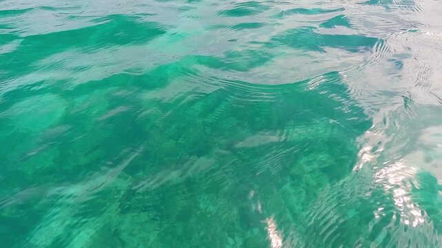 The video showcases tranquil waters beauty and calming effects