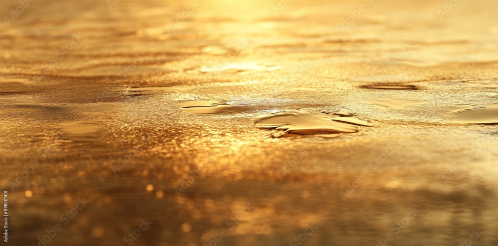 Poster golden yellow abstract background with textured surface depicting gradients and depth, evoking warm 