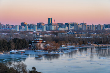 Naklejka premium Cityscape from Beijing Summer Palace