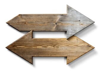 Cheap/expensive: a minimalist, two-tone arrow design, subtly shadowed, photographic aesthetic.