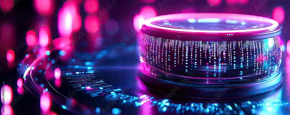 Poster dust pollution concept. futuristic design showcasing digital data streams with vibrant colors and ef