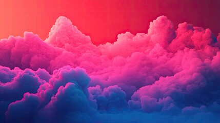 Fototapeta premium Dust pollution idea. Vibrant clouds in shades of pink and purple create a stunning atmospheric scene.