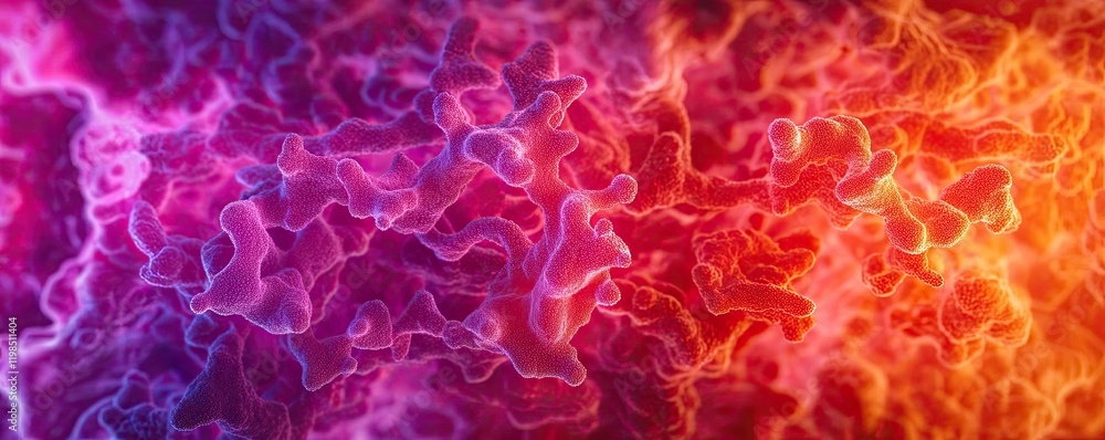 Poster Dust pollution idea. Bright abstract patterns with vibrant colors creating an energetic visual experience.