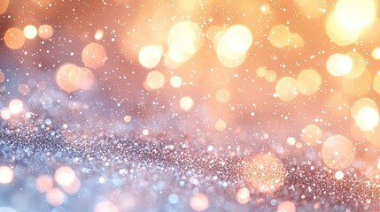 Obraz premium Dust pollution idea. A dreamy background filled with shimmering bokeh lights in warm hues.