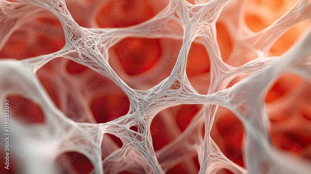 Poster Dust pollution idea. Abstract close-up of delicate biological structures showcasing intricate patterns.