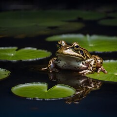 Perched in the Wild: The Striped Rocket Frog on a Branch